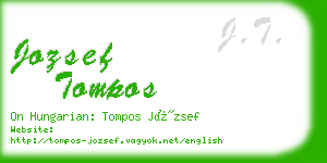 jozsef tompos business card